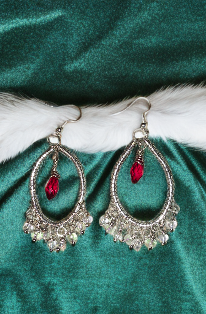 Silver Teardrop Earrings